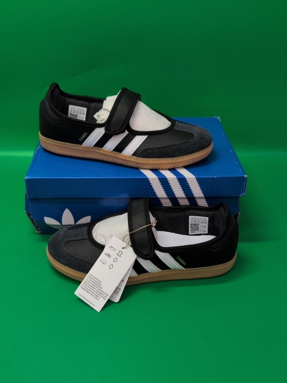 Adidas Samba Jane Junior Girls Shoes Size US 5 Black